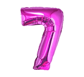 Godan Fóliový balón číslo 7 - fialová - 92 cm