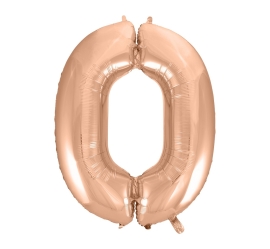 Godan Fóliový balón číslo 0 - ružovo zlatá - 92 cm