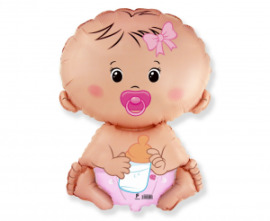 Godan Fóliový balón 24" Dievča - Baby Girl - ružová