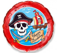 Godan Fóliový balón 18" Pirati Happy Birthday - červená - cena, porovnanie