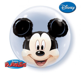 Qualatex Fóliový balón BUBBLES 24" - Mickey 61cm