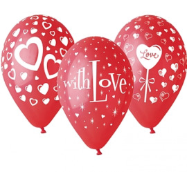 Godan Latexové balóny PREMIUM "LOVE" - 25 ks