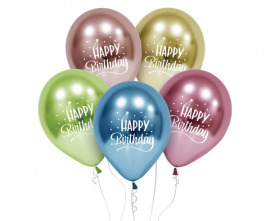 Godan Latexové balóny "Happy Birthday" - 5 ks