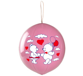 Godan Latexový balón Premium "Zvieratká" - ružová