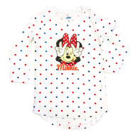 E Plus M Dievčenská bavlnená nočná košeľa "Minnie Mouse" - biela