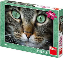 Dino Puzzle Zelenooká mačka 300