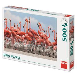 Dino Puzzle Plameniaky 500