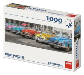 Dino Puzzle Autá panoramic 1000
