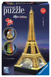 Ravensburger Eiffelova veža (Nočná edícia) 3D 216