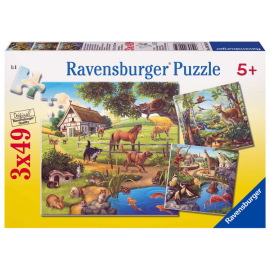 Ravensburger Domáce zvieratá 3x49