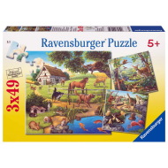 Ravensburger Domáce zvieratá 3x49 - cena, porovnanie