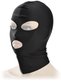 Scala BDSM Maska na hlavu s otvormi pre oči a ústa