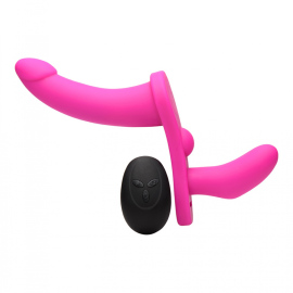 Strap U Double Take 10X Penetration Vibrating Strap-On