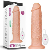 Lovetoy Realistic Long Vibrating Dildo 11" Flesh - cena, porovnanie