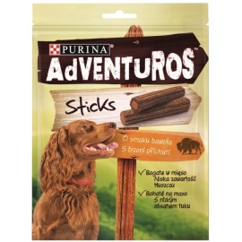 Purina Adventuros Sticks s príchuťou bizóna 120g