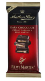 Anthon Berg Hořká čokoláda s karamelem a RÉMY MARTIN 90g