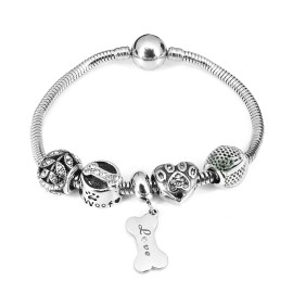 Lindas jewelry Náramok s príveskami Psie Život INR107