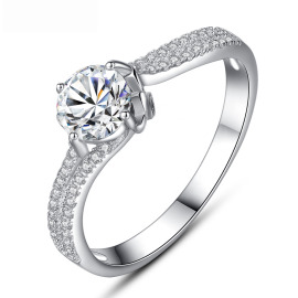 Lindas jewelry Strieborný prsteň Vlna Elegance IPR093-9