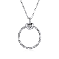 Lindas jewelry Strieborný náhrdelník Kruh Lásky INH170 - cena, porovnanie