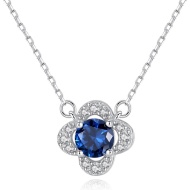 Lindas jewelry Strieborný náhrdelník Indigový Kvet INH154 - cena, porovnanie