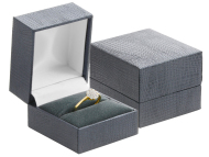 JKbox Luxusná koženková čierna krabička na prsteň alebo náušnice IK031-SAM - cena, porovnanie