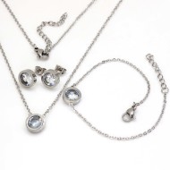 Lindas jewelry Sada šperkov Flat Circle chirurgická oceľ IS024 - cena, porovnanie