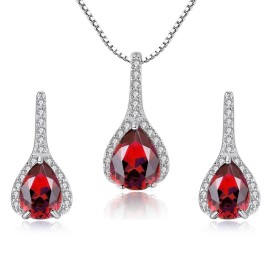Lindas jewelry Zvýhodnená sada šperkov Rýdzi Červená