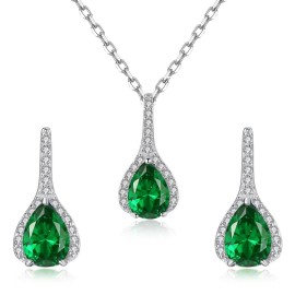Lindas jewelry Zvýhodnená sada šperkov Rýdzi Zelená