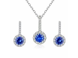 Lindas jewelry Zvýhodnená sada šperkov Modrý Kvietok