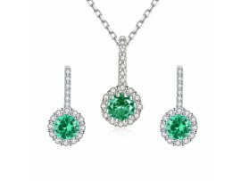 Lindas jewelry Zvýhodnená sada šperkov Zelený Kvietok