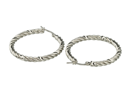 Lindas jewelry Náušnice Kruhy Čapované chirurgická oceľ IN157