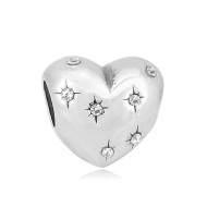 Lindas jewelry Prívesok Srdce plné hviezd chirurgická oceľ IP028 - cena, porovnanie