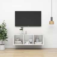 vidaXL Nástenná TV skrinka biela 37x37x107 cm drevotrieska - cena, porovnanie