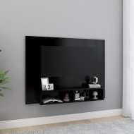 vidaXL Nástenná TV skrinka čierna 120x23,5x90 cm drevotrieska - cena, porovnanie