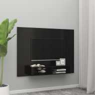 vidaXL Nástenná TV skrinka čierna 135x23,5x90 cm drevotrieska - cena, porovnanie
