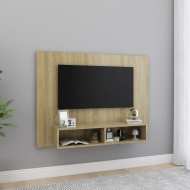 vidaXL Nástenná TV skrinka dub sonoma 120x23,5x90 cm drevotrieska - cena, porovnanie