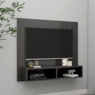 vidaXL Nástenná TV skrinka lesklá sivá 102x23,5x90 cm drevotrieska - cena, porovnanie