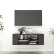 vidaXL Nástenná TV skrinka sivá 102x35x35 cm drevotrieska - cena, porovnanie