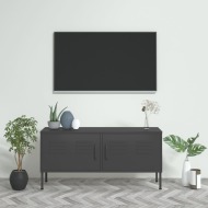 vidaXL TV skrinka antracitová 105x35x50 cm oceľ - cena, porovnanie