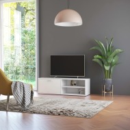 vidaXL TV skrinka, biela 120x34x37 cm, drevotrieska - cena, porovnanie