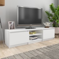 vidaXL TV skrinka, biela 140x40x35,5 cm, drevotrieska - cena, porovnanie