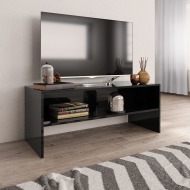 vidaXL TV skrinka čierna 100x40x40 cm drevotrieska lesklá - cena, porovnanie
