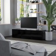 vidaXL TV skrinka, čierna 120x34x30 cm, drevotrieska - cena, porovnanie