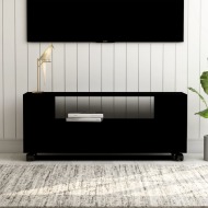 vidaXL TV skrinka čierna 120x35x43 cm drevotrieska - cena, porovnanie