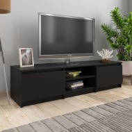 vidaXL TV skrinka, čierna 140x40x35,5 cm, drevotrieska - cena, porovnanie