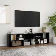 vidaXL TV skrinka čierna 149x30x52 cm drevotrieska - cena, porovnanie