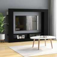 vidaXL TV skrinka, čierna 152x22x113 cm, drevotrieska - cena, porovnanie