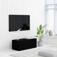 vidaXL TV skrinka, čierna 80x34x30 cm, drevotrieska - cena, porovnanie