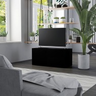 vidaXL TV skrinka, čierna 80x34x36 cm, drevotrieska - cena, porovnanie