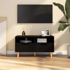 vidaXL TV skrinka čierna 90x40x48,5 cm drevotrieska